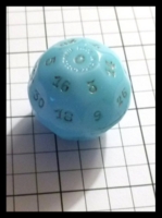 Dice : Dice - 32D - Opaque Blue Glass Faceted Numerals Czechoslovakia - Ebay Dec 2012